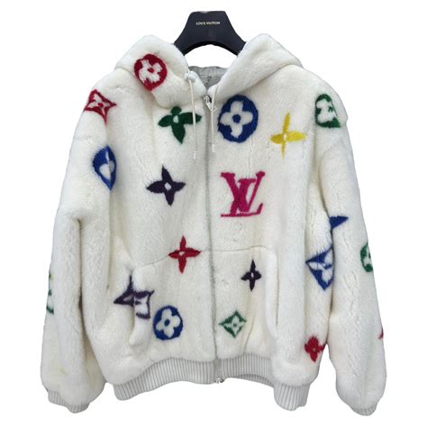 louis vuitton fluffy jacket|louis vuitton fuzzy jacket.